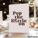 Pop The Kettle On Typographic Painting Poster, Warm Retro Text Style Poster, Cozy Casual Decor Ideal For Kitchen And Dining Area_maomaolike.com