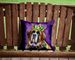 Saint Bernard King Of Mardi Gras Throw Pillow Machine Washable, Indoor Outdoor Decorative Pillow For Couch, Bed Or Patio, 14Hx14W_maomaolike.com