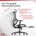 M2-MT Ergonomic Office Chair High Back Desk Chair With Large Elastic Adaptive Lumbar Support With Retractable Footrest 3D Headrest ARSS Armrest 135°Tilting Mesh Computer Chair BIFMA_maomaolike.com