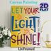 Let Your Light Shine Scripture Painting Poster, Vibrant Colorful Typography With Glowing Fireflies Poster, Uplifting Religious Message Ideal For Home_maomaolike.com