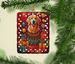 Golden Retriever Holiday Christmas Porcelain Ornament Christmas Tree Hanging Decorations For Home Christmas Holiday, Rectangle, Gift, Multicolor_maomaolike.com