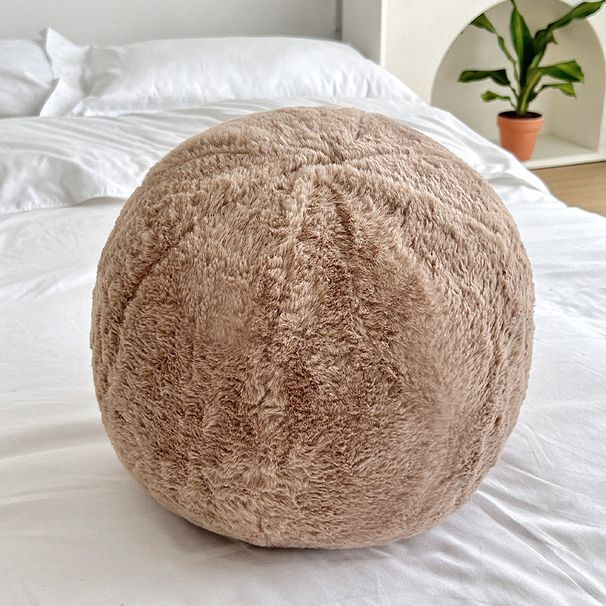 Rabbit Fur Malteser Round Pillow Homestay Decoration Sofa Pillow Bedroom Chair Cushion Waist Pillow_maomaolike.com