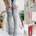 Unisex Over the knee pile socks thick wool floor socks for women's foot warmers knitted long over the knee socks_maomaolike.com