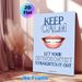 Orthodontist Motivational Painting Poster, Minimalist Typographic & Bright Smiling Teeth Poster, Lighthearted Dental Care Reminder Ideal For Dental_maomaolike.com