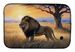 Lions At Dawn Dish Drying Mat Absorbent Dish Drying Mat Pad For Kitchen Counter Dish Drainer Mat For Countertop, 14 X 21", Multicolor_maomaolike.com
