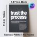 Inspirational "Trust The Process" Painting Poster, Minimalist Dark-toned Typographic Poster, Motivational Message To Foster Patience And Confidence_maomaolike.com