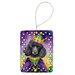 Black Poodle King Of Mardi Gras Porcelain Ornament Christmas Tree Hanging Decorations For Home Christmas Holiday, Rectangle, Gift, Multicolor_maomaolike.com