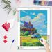 PhotoCustom 5d Diamond Painting Beautiful Rural Villa Scenery Full Round Diamond Embroidery Mosaic Handmade Gift_maomaolike.com