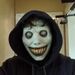 Cosplay Mask, Smiling Exorcist, Eye-rolling Funny Vinyl Half-face Headgear, Halloween Horror Mask_maomaolike.com