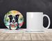 Border Collie Luau Large Sandstone Coasters Pack Of 4 Absorbent Round Coasters Decor Gifts For Men Or Women, 4 In, Multicolor_maomaolike.com