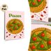 Paan Themed Painting Poster, Vibrant Cartoon-style Paan Treats On Ornate Golden Plate Poster, Charming Cultural Culinary Decor Ideal For Kitchen And_maomaolike.com