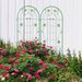 4 Pack Metal Garden Trellis 71" X 19.7" Rustproof Trellis For Climbing Plants Outdoor Flower Support_maomaolike.com