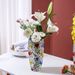 Nordic Modern Style Household Glass Vase For Dried Fresh Flowers, Hydroponics, Large Diameter, Living Room Coffee Table_maomaolike.com