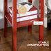 2-Tier Side Table With Drawer And Shelf, End Table For Living Room And Hallway, Red_maomaolike.com