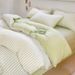 Wholesale INS Japanese Simple Striped Pure Jacquard Four-Piece Nordic Style Full Yarn-Dyed Washed Cotton 4-Piece Set_maomaolike.com
