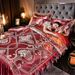 European Satin Luxury Jacquard High-end Bed Skirt Four-piece Set Lace Bedspread Nordic Style Duvet Cover Bedding Wholesale_maomaolike.com