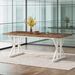 Wood Dining Table, Farmhouse 70.8" Kitchen Table For 6 People_maomaolike.com