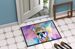 French Bulldog Hippie Dawg Doormat Front Door Mat Indoor Outdoor Rugs For Entryway, Non Slip Washable Low Pile, 24H X 36W_maomaolike.com