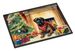 Bullmastiff Cozy Christmas Doormat Front Door Mat Indoor Outdoor Rugs For Entryway, Non Slip Washable Low Pile, 24H X 36W_maomaolike.com