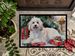 Coton De Tulear Cozy Christmas Doormat Front Door Mat Indoor Outdoor Rugs For Entryway, Non Slip Washable Low Pile, 24H X 36W_maomaolike.com