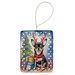Black And Tan Chihuahua Christmas Reindeer Porcelain Ornament Christmas Tree Hanging Decorations For Home Christmas Holiday, Rectangle, Gift, Multicolor_maomaolike.com