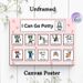 Potty Training Painting Poster, Clear Visual Step-by-Step Instructional Poster, Guides Proper Potty Routine, Ideal For Bathroom_maomaolike.com
