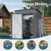 5X3 FT Metal Outdoor Storage Shed, Tool Shed With Pitched Roof And Lockable Door Compact Metal Tool Shed For Garden, Backyard, Patio, Everyday Sundries And Bike Storage, Gray_maomaolike.com