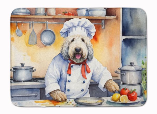 Komondor The Chef Memory Foam Kitchen Mat Machine Washable Anti-Fatigue Mat Cushion Comfort Bath Mat Or Kitchen Rug_maomaolike.com