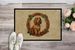Cocker Spaniel Christmas Flowers Doormat Front Door Mat Indoor Outdoor Rugs For Entryway, Non Slip Washable Low Pile, 24H X 36W_maomaolike.com