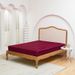 Solid Color Silky Satin Bed Sheet Mattress Protector_maomaolike.com