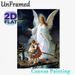 Guardian Angel Themed Painting Poster, Soft-toned Traditional Religious Scene Poster, Peaceful Spiritual Artwork Suitable For Home And Prayer Room_maomaolike.com