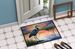 Blue Heron Setting Sun Doormat Front Door Mat Indoor Outdoor Rugs For Entryway, Non Slip Washable Low Pile, 24H X 36W_maomaolike.com
