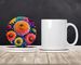 Colorful Chrysanthemums Large Sandstone Coasters Pack Of 4 Absorbent Round Coasters Decor Gifts For Men Or Women, 4 In, Multicolor_maomaolike.com