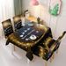Christmas Tablecloth, Dining Table, Chair Cover, Decorative Elastic One-piece Absorbent Tablecloth_maomaolike.com