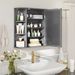 Wall-Mounted Bathroom Mirror Cabinet With Storage Shelves_maomaolike.com