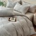 SetMicrofiber Duvet Cover Class A Maternal Infant Grade Simple Pure Cotton Linen Four-piece Set, Skin-friendly, Soft,_maomaolike.com