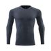 Men's Clothing Long-Sleeved Sports T-Shirt Running Quick-Drying Tights Fitness Breathable Training Outdoor Clothing Round Neck Sweatshirt_maomaolike.com