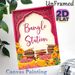 Bangle Station Themed Painting Poster, Vibrant Ethnic Style Poster, Ornate Carved Frame With Colorful Bangles & Marigolds, Cultural Decorative Piece_maomaolike.com