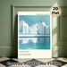 Aarhus Denmark Coastal Architecture Painting Poster, Minimalist Soft-toned Waterfront Building Poster, Serene Urban Coastal Decor Suitable For Living_maomaolike.com