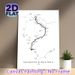 Salkantay & Inca Trail Painting Poster, Minimalist Black-and-White Route Map Poster, Clear Hiking Trail Details, Ideal For Home, Travel-Themed Spaces_maomaolike.com