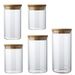 Glass Sealed Food Grade Moisture-Proof Grain Household Canister Tea Transparent Kitchen Storage Jar_maomaolike.com