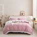 Luxury Ruffled Duvet Cover With Patchwork Patterns - Soft Milled Velvet, Active Dyed Colors, Multi-Color Options_maomaolike.com