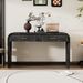 Unique Retro Silhouette Console Table With Open Style,Two Top Drawers For Entrance,Dinning Room,Living Room_maomaolike.com