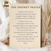 Serenity Prayer Painting Poster, Vintage-style Typographic Poster, Inspirational Spiritual Text Decor Suitable For Home, Office And Quiet Prayer_maomaolike.com
