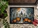Skeleton Spooky Halloween Doormat Front Door Mat Indoor Outdoor Rugs For Entryway, Non Slip Washable Low Pile, 24H X 36W_maomaolike.com