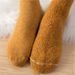 Wool Socks Women's Thickened Fleece-Lined Mid-Length Socks Winter All-Match Warm Super Thick Stockings Autumn and Winter Towel Socks_maomaolike.com