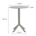 3 Piece Plastic Arm Chair Bistro GRS Premium Ocean Plastic, Light Grey_maomaolike.com
