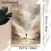 Religious Moses Parting The Red Sea Painting Poster, Soft-toned Ethereal Misty Scene Poster, Serene Spiritual Artwork Ideal For Home, Prayer Room_maomaolike.com