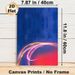Abstract Light Streak Painting Poster, Vibrant Blue-Red Gradient With Glowing Curved Lines Poster, Stylish Modern Decor For Living Room, Office_maomaolike.com