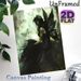 Dark Forest Fairy Painting Poster, Mysterious Misty Dark-toned Poster, Ethereal Winged Fairy With Butterfly Design, Ideal For Adding A Whimsical Touch_maomaolike.com